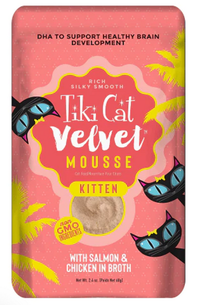 TIKI CAT VELVET KITTEN SAL/CHC PCH 2.4OZ - Tail Blazers Etobicoke