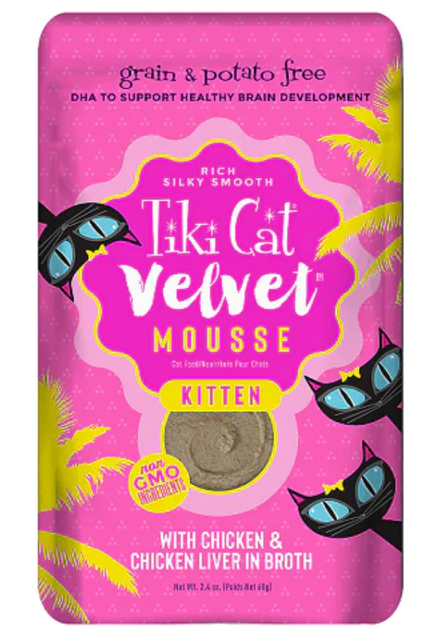 TIKI CAT VELVET KITTEN CHICKEN PCH 2.4OZ - Tail Blazers Etobicoke