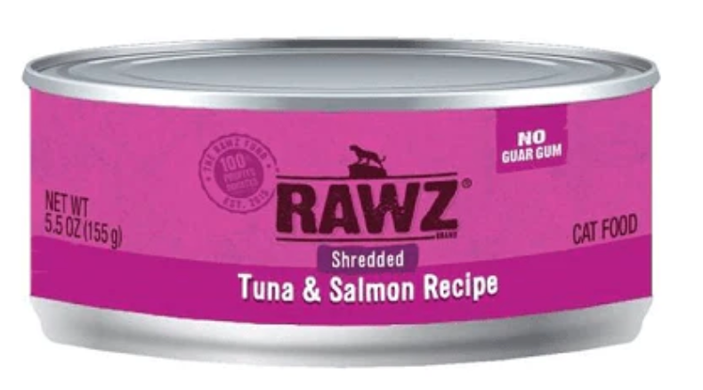 RAWZ TUNA/SALMON SHREDDED CAT CAN 156G - Tail Blazers Etobicoke