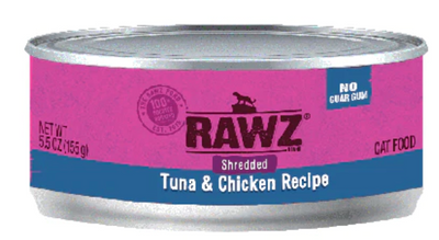 RAWZ TUNA/CHICK SHREDDED CAT CAN 156G - Tail Blazers Etobicoke