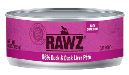 RAWZ 96% DUCK/LIVER PATE CAT CAN 156G - Tail Blazers Etobicoke