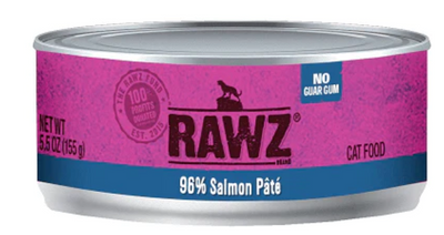 RAWZ 96% SALMON PATE CAT CAN 156G - Tail Blazers Etobicoke