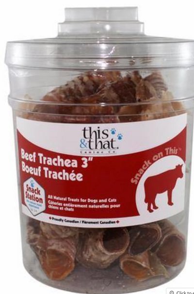 THIS & THAT BULK BEEF TRACHEA 3" - Tail Blazers Etobicoke