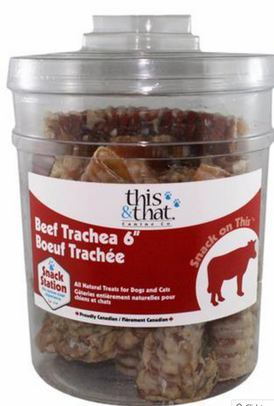 THIS & THAT BULK BEEF TRACHEA 6" - Tail Blazers Etobicoke