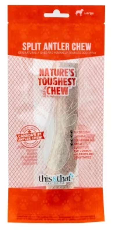 THIS & THAT ANTLER CHEW SPLIT LG - Tail Blazers Etobicoke