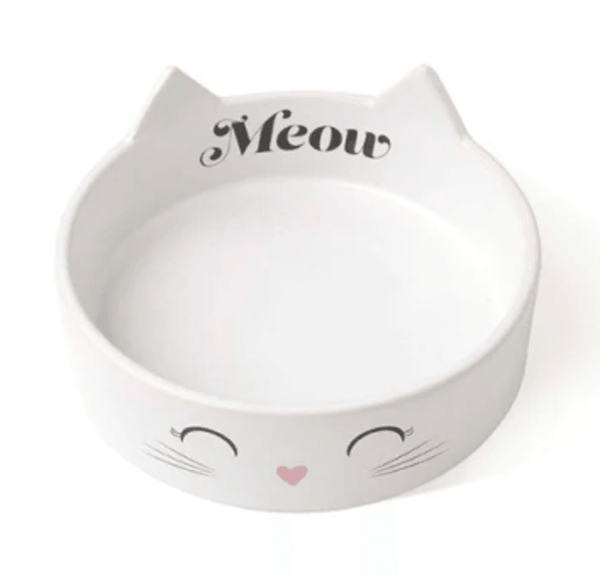 PETRAGEOUS MEOW KITTY SHALLOW BOWL 5"