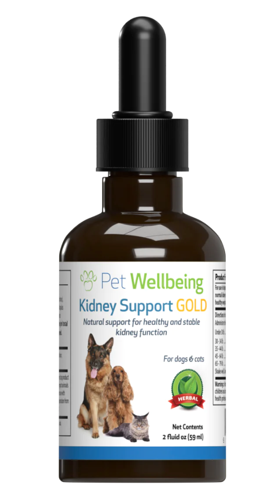 PET WELLBEING KIDNEY SUPPORT GOLD 2OZ - Tail Blazers Etobicoke