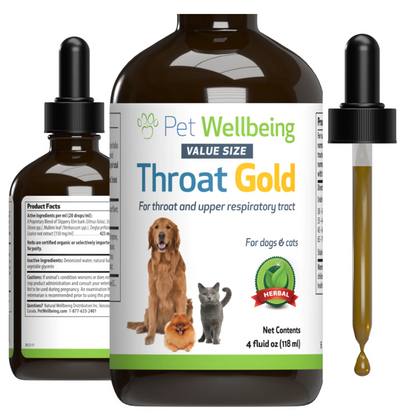 PET WELLBEING THROAT GOLD DOG 4OZ - Tail Blazers Etobicoke