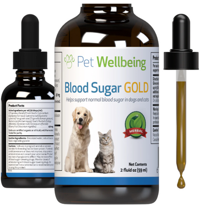 PET WELLBEING BLOOD SUGAR GOLD 2OZ - Tail Blazers Etobicoke