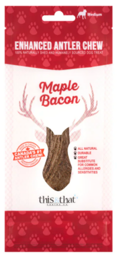 THIS & THAT BACON ANTLER CHEW MED - Tail Blazers Etobicoke