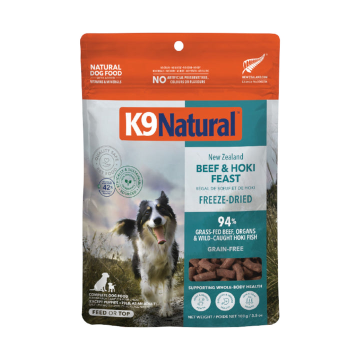 K9 Natural Freeze-Dried Hoki &amp; Beef Topper (100g)
