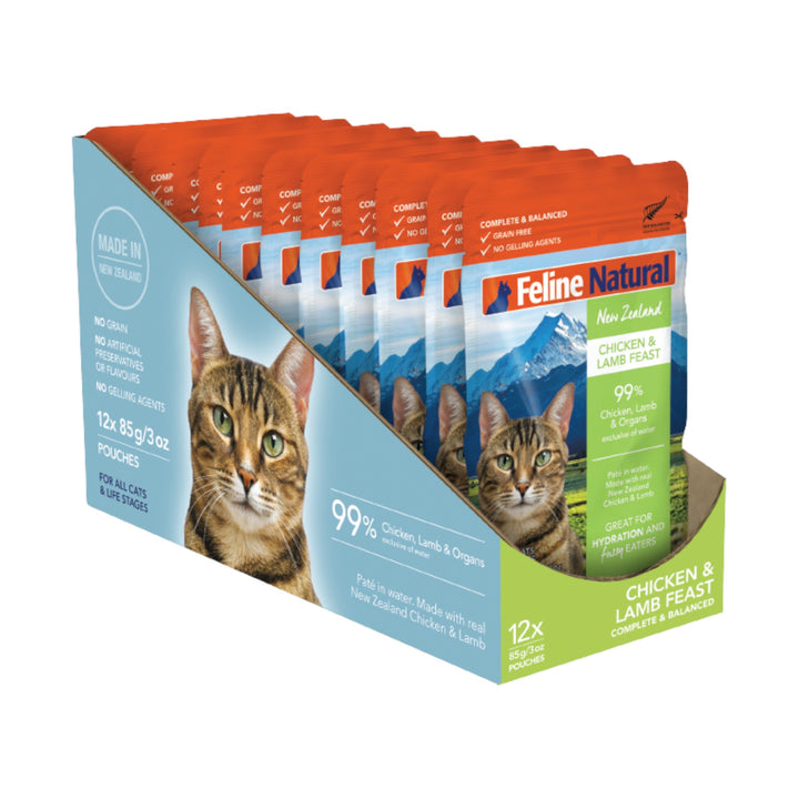 Feline Natural Chicken &amp; Lamb Feast Cat Pouch (3oz)
