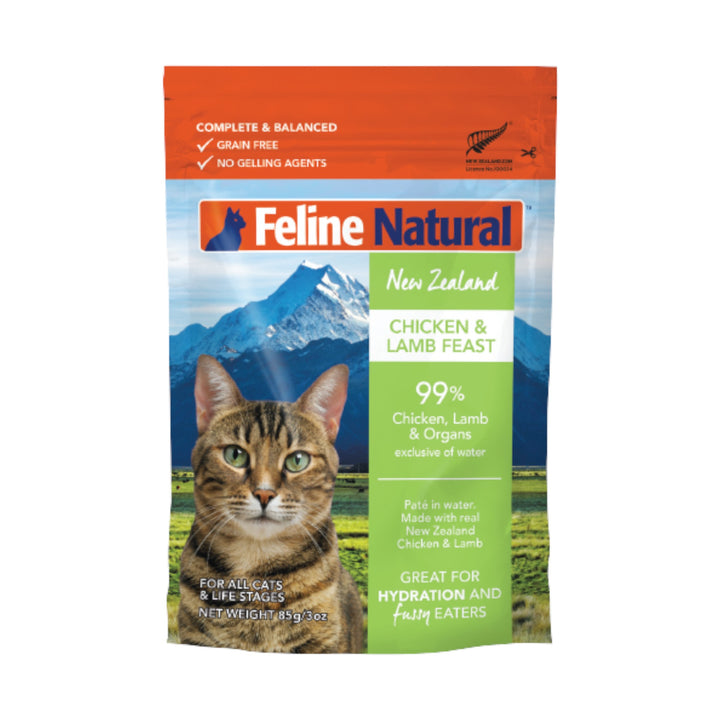 Feline Natural Chicken &amp; Lamb Feast Cat Pouch (3oz)