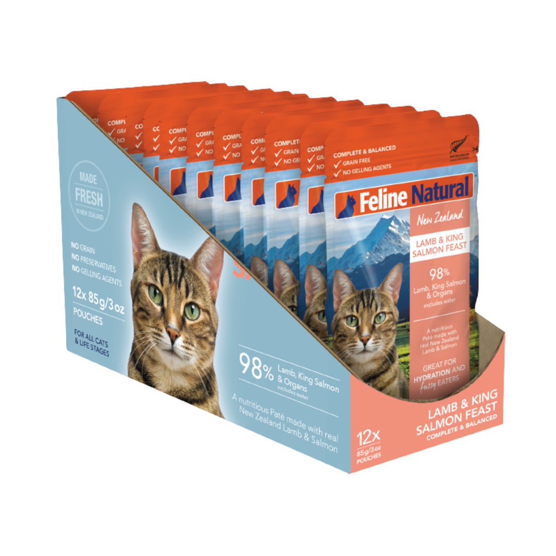 Feline Natural Lamb &amp; Salmon Feast Cat Pouch (3oz)