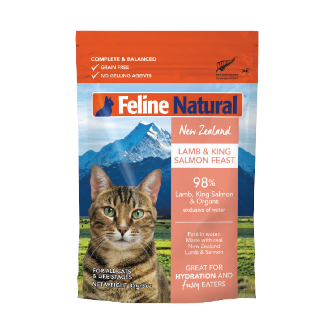 Feline Natural Lamb &amp; Salmon Feast Cat Pouch (3oz)