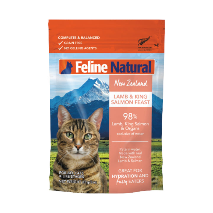 Feline Natural Lamb &amp; Salmon Feast Cat Pouch (3oz)