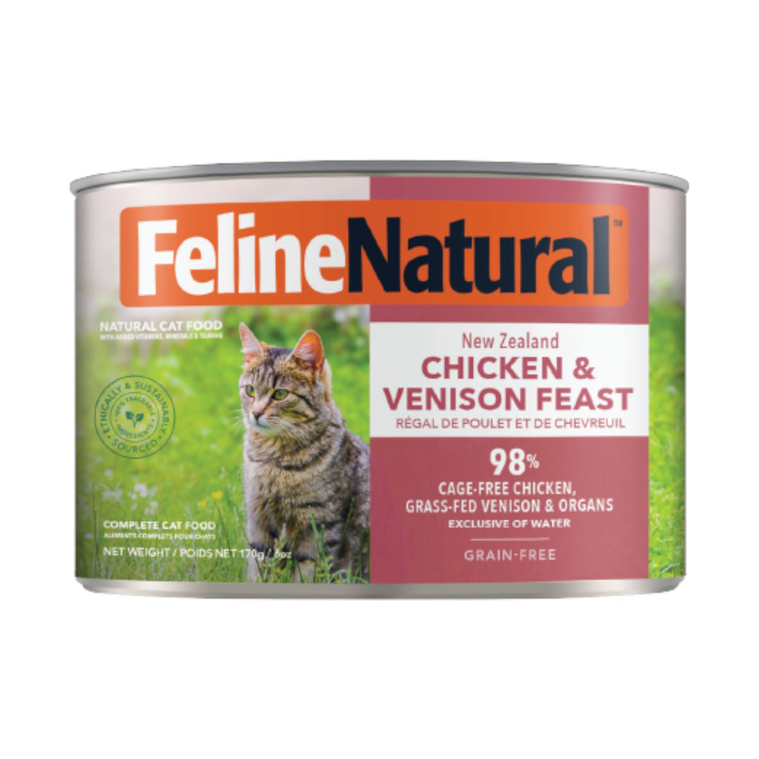 Feline Natural Chicken &amp; Venison Feast Cat Can (6oz)