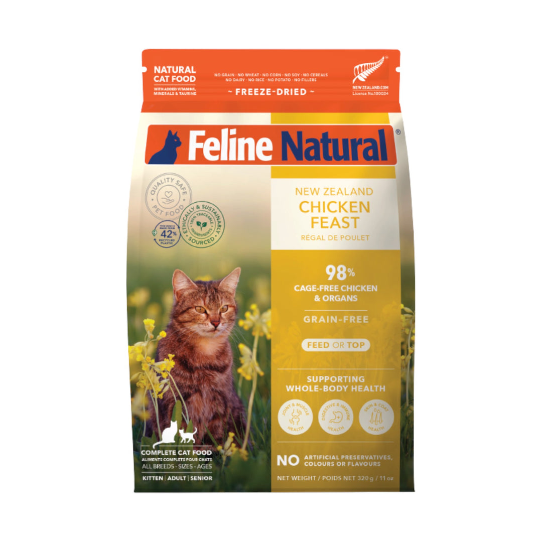 Feline Natural Freeze-Dried Chicken Feast (320g)