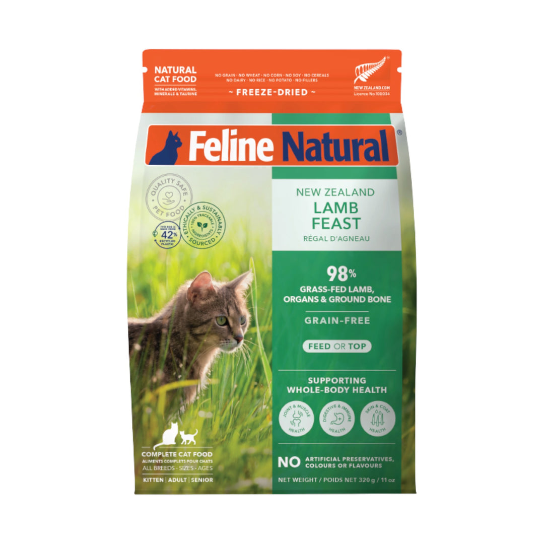Feline Natural Freeze-Dried Lamb Feast (320g)