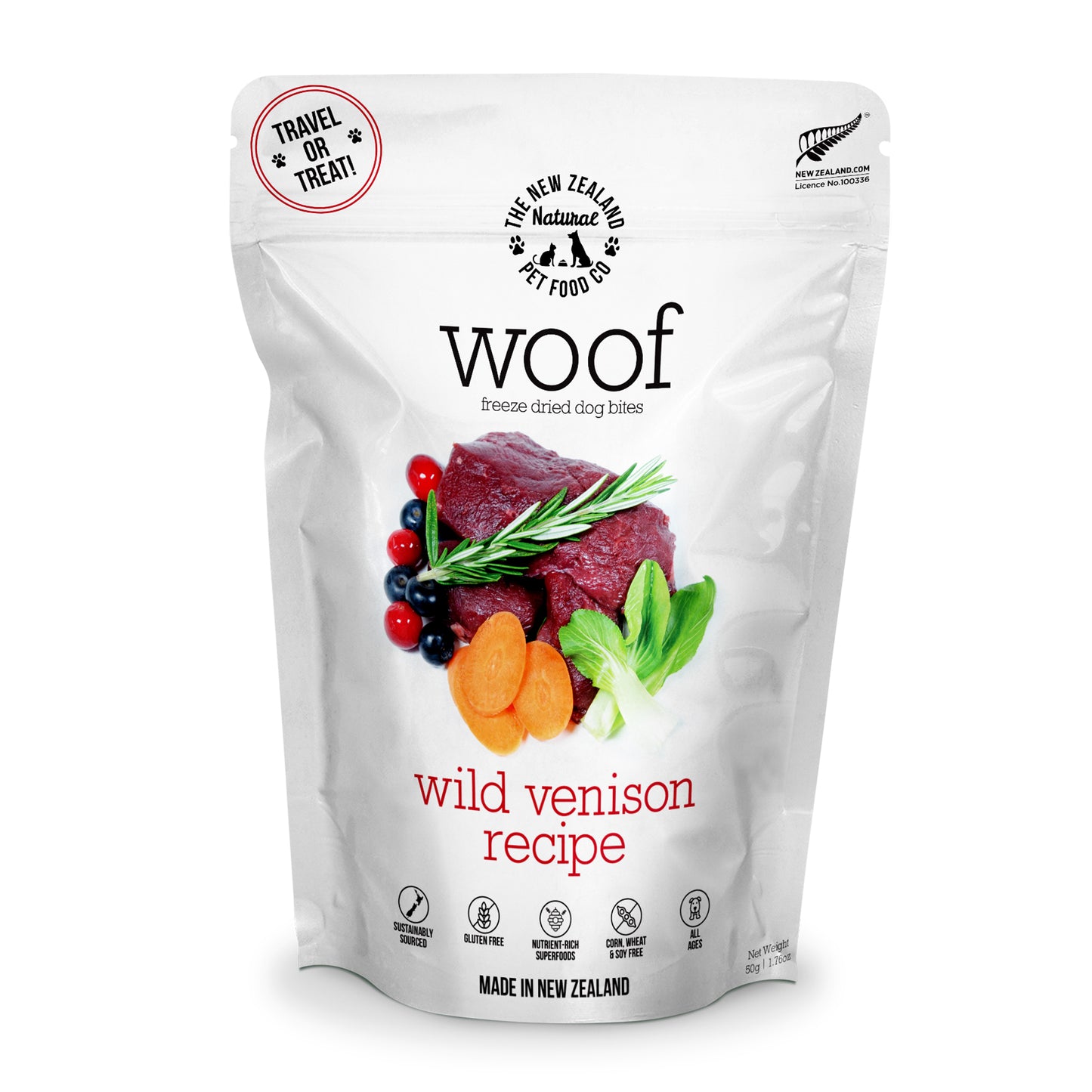 New Zealand Woof Freeze Dried Venison (1kg)