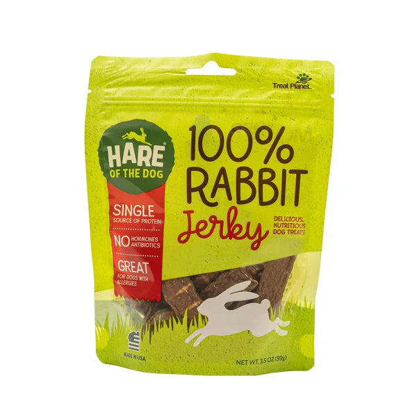 Hare Of The Dog 100% Rabbit Jerky Dog Chew (3.5oz)