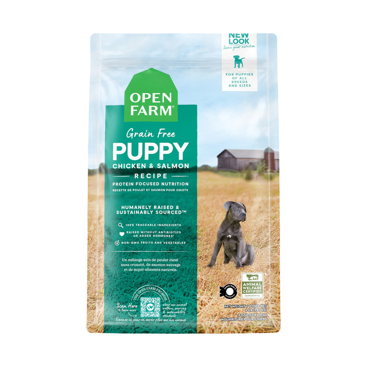 Open Farm Chicken &amp; Salmon Grain-Free Puppy Food (22lb)