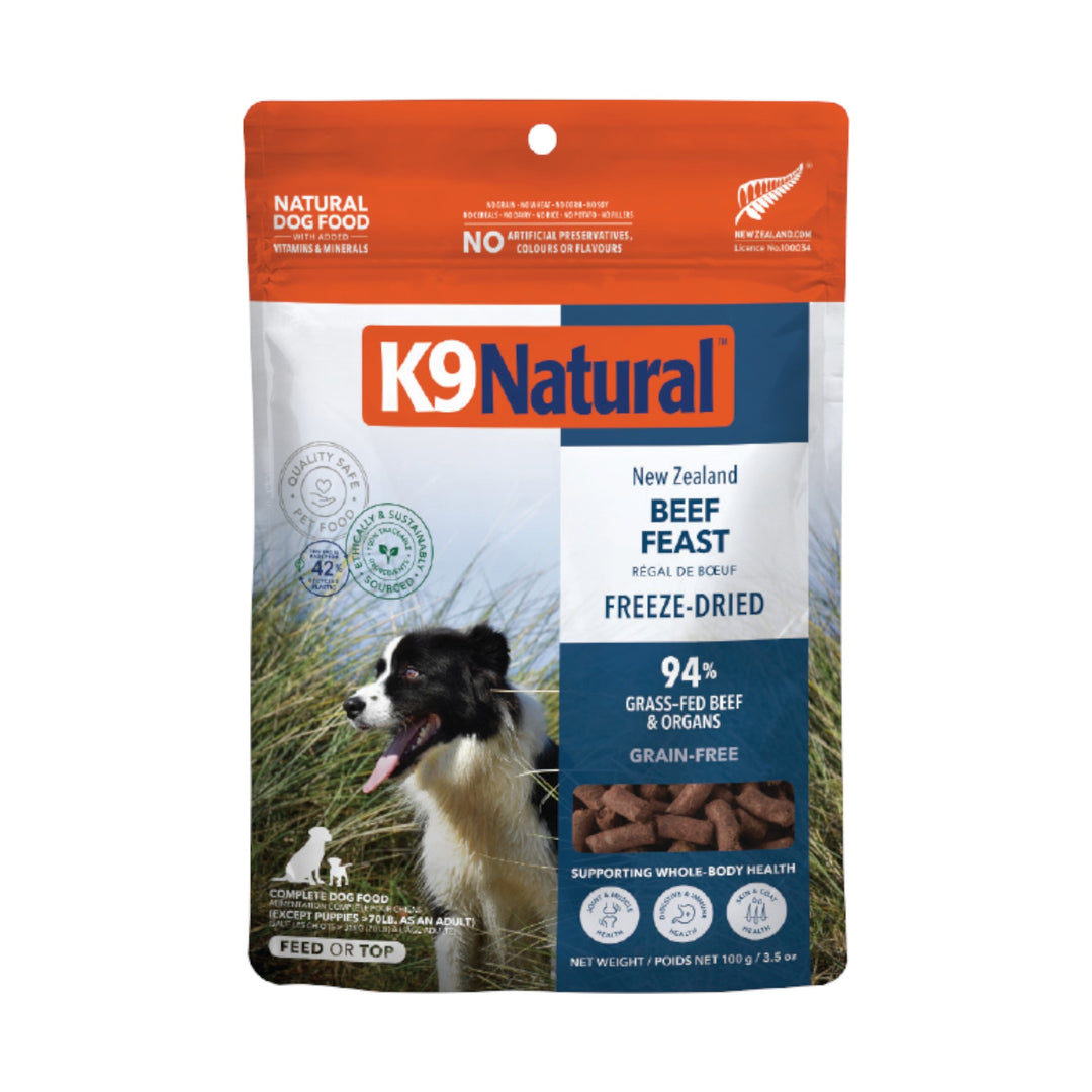 K9 Natural Freeze Dried Beef Dog Food (142g)