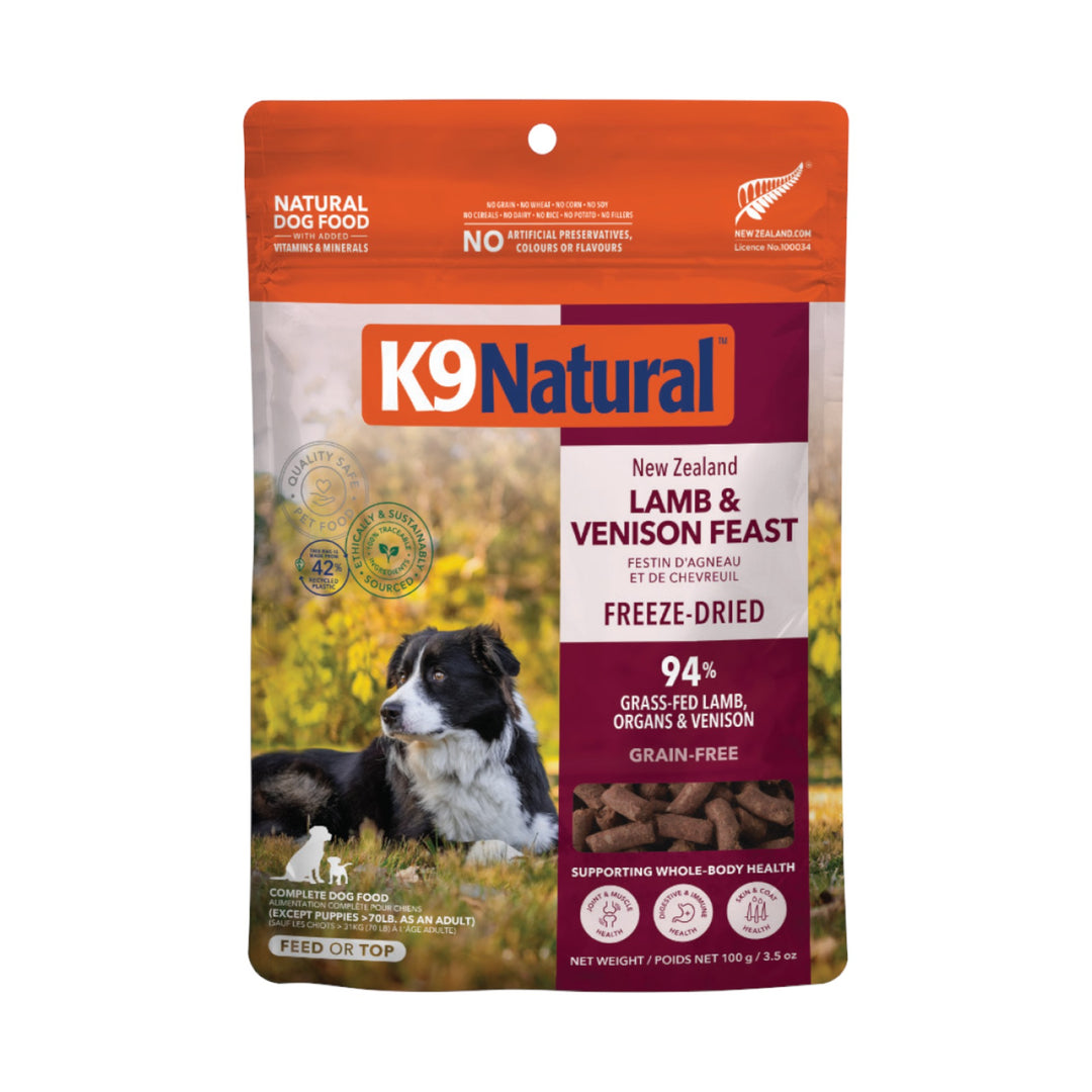 K9 Natural Lamb &amp; Venison Freeze-Dried Topper (100g)