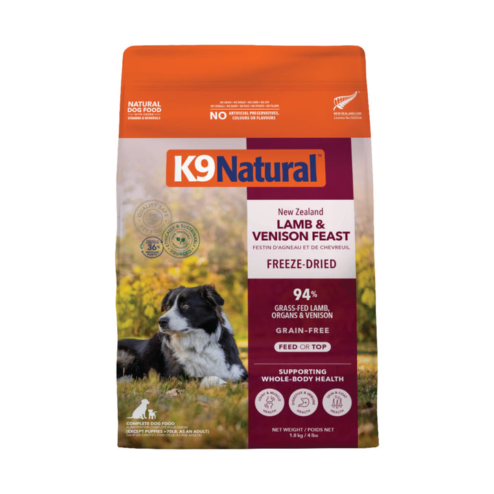 K9 Natural Lamb &amp; Venison Freeze-Dried Food (1.8kg)