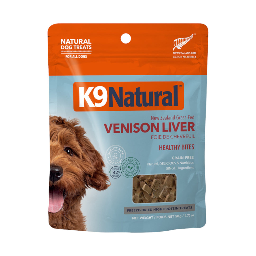 K9 Natural Freeze-Dried Venison Liver Bites (50g)