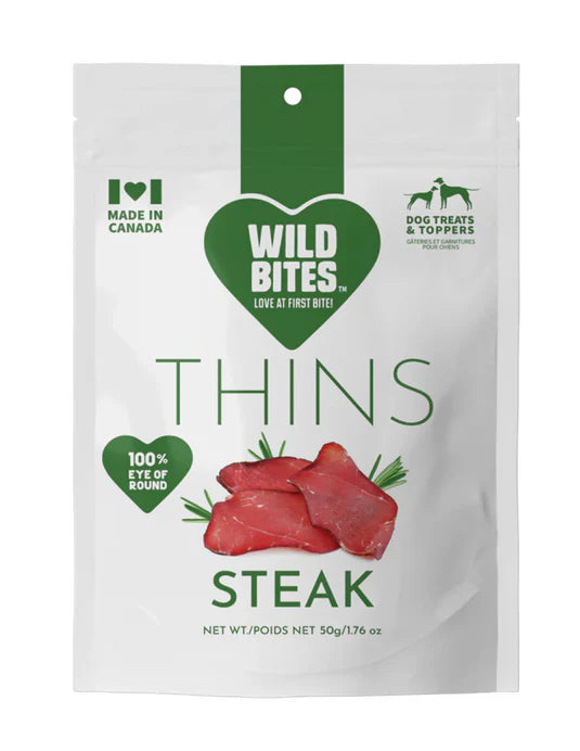 Wild Bites Steak Thins 50G