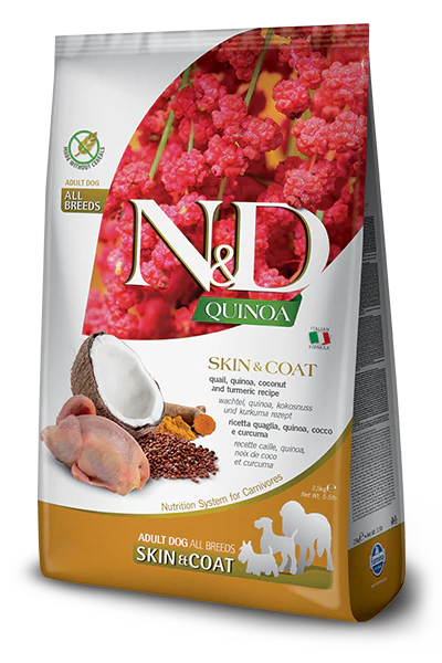 Farmina Quinoa Skin & Coat Quail Dog (2.5kg)