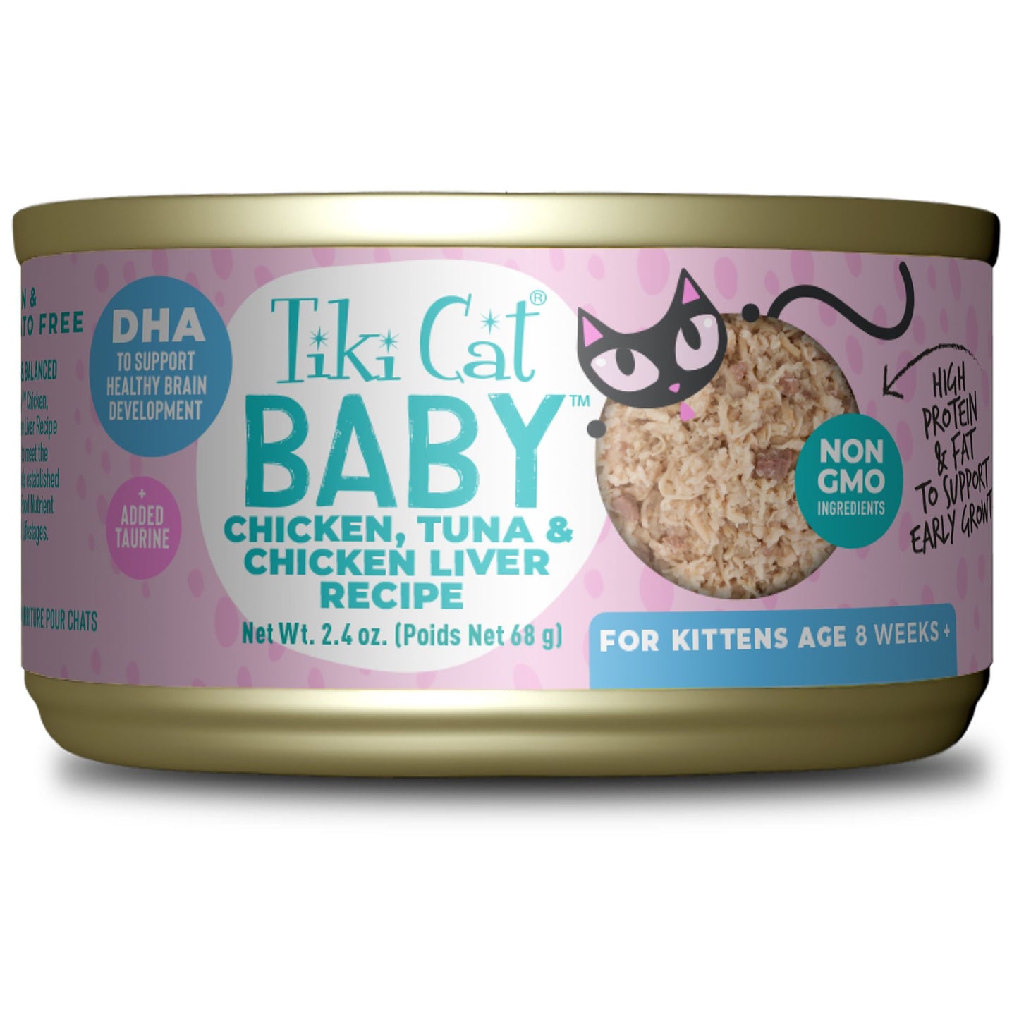 Tiki Cat Baby Kitten Chicken & Tuna Can (2.4oz)