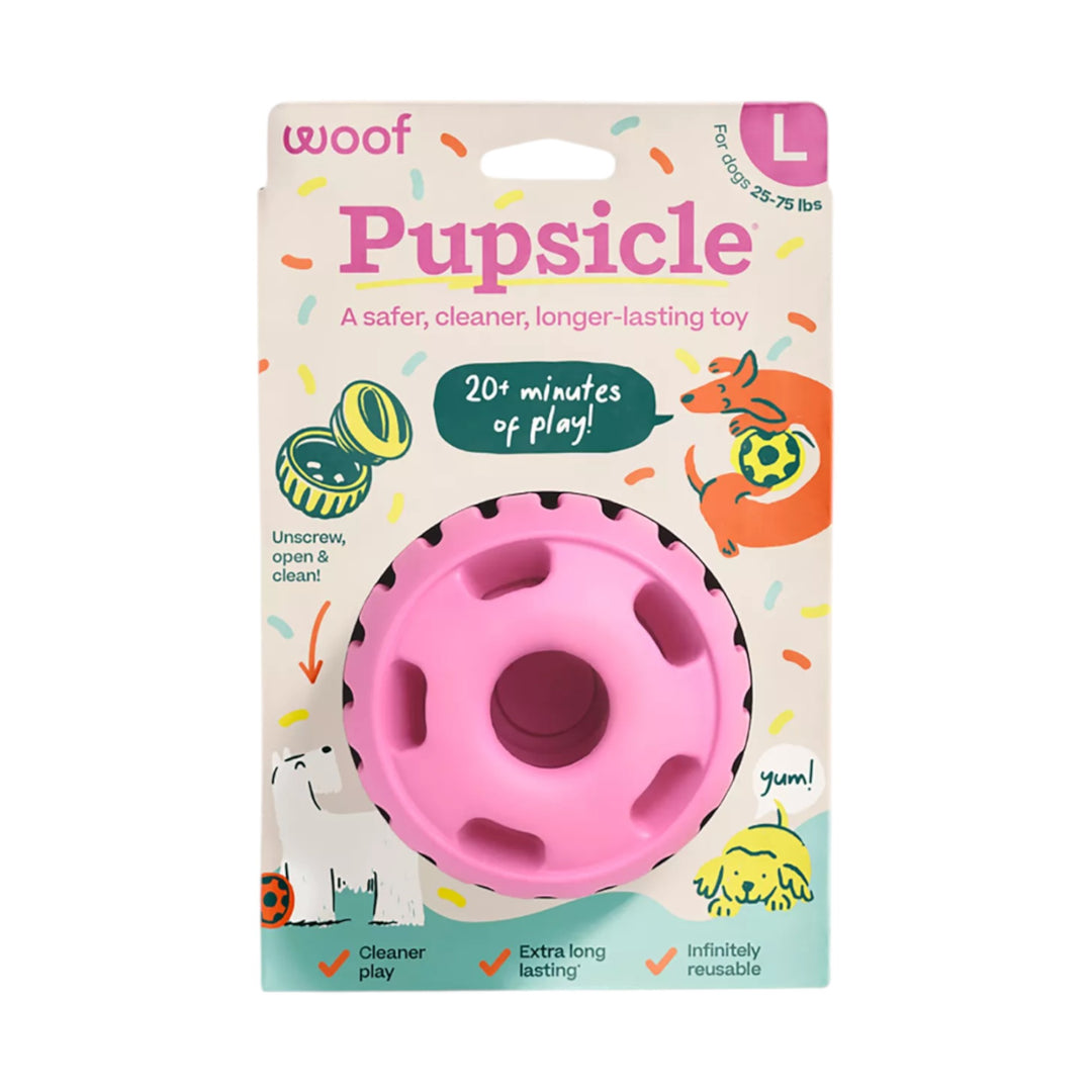 WOOF PUPSICLE PARTY PINK LG