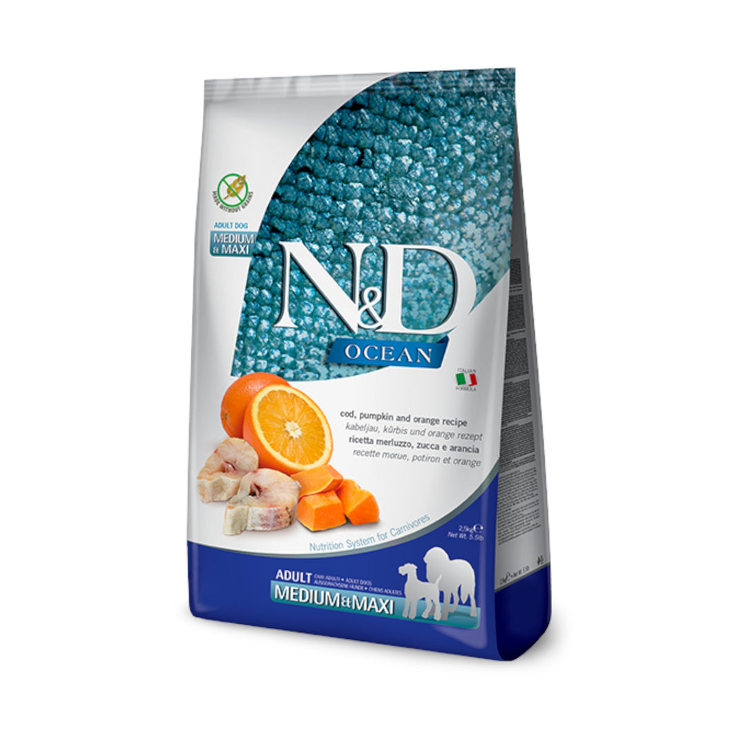 Farmina Ocean Cod/Orange Dog Med/Max (2.5kg)