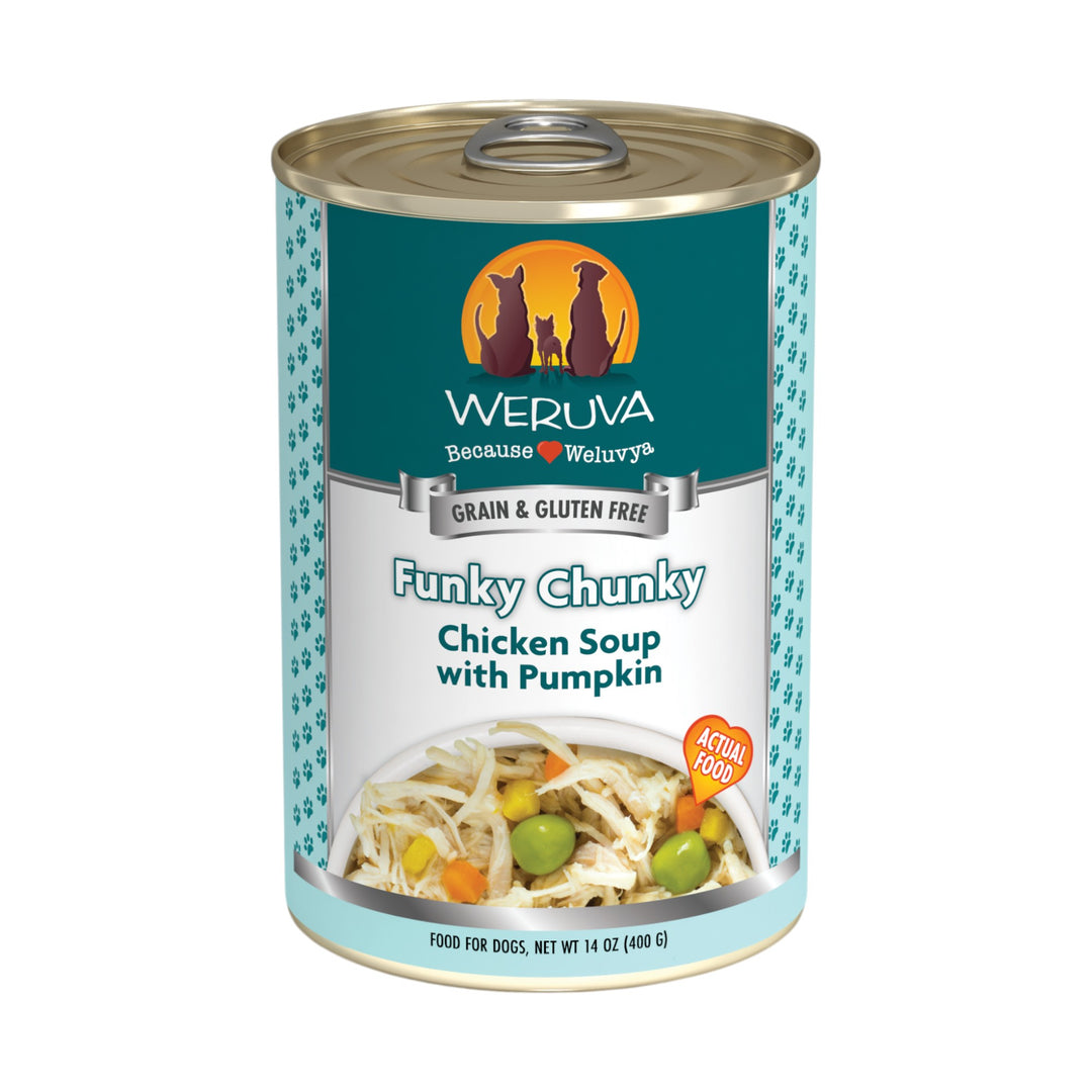 Weruva Funky Chunky Chicken Soup Canned Dog Food (14oz)