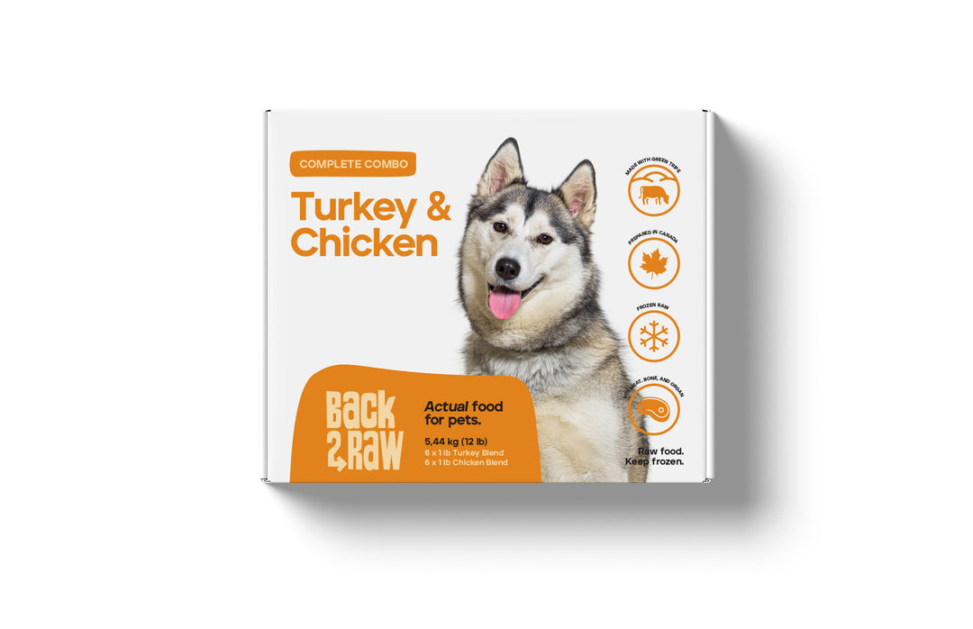 Back2Raw Dog Complete Turkey &amp; Chicken Blend (12lb)