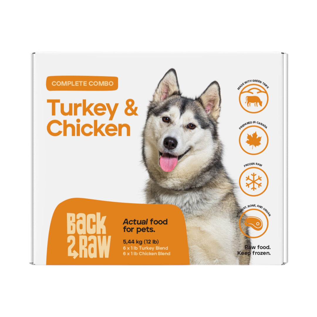 Back2Raw Dog Complete Turkey &amp; Chicken Blend (12lb)