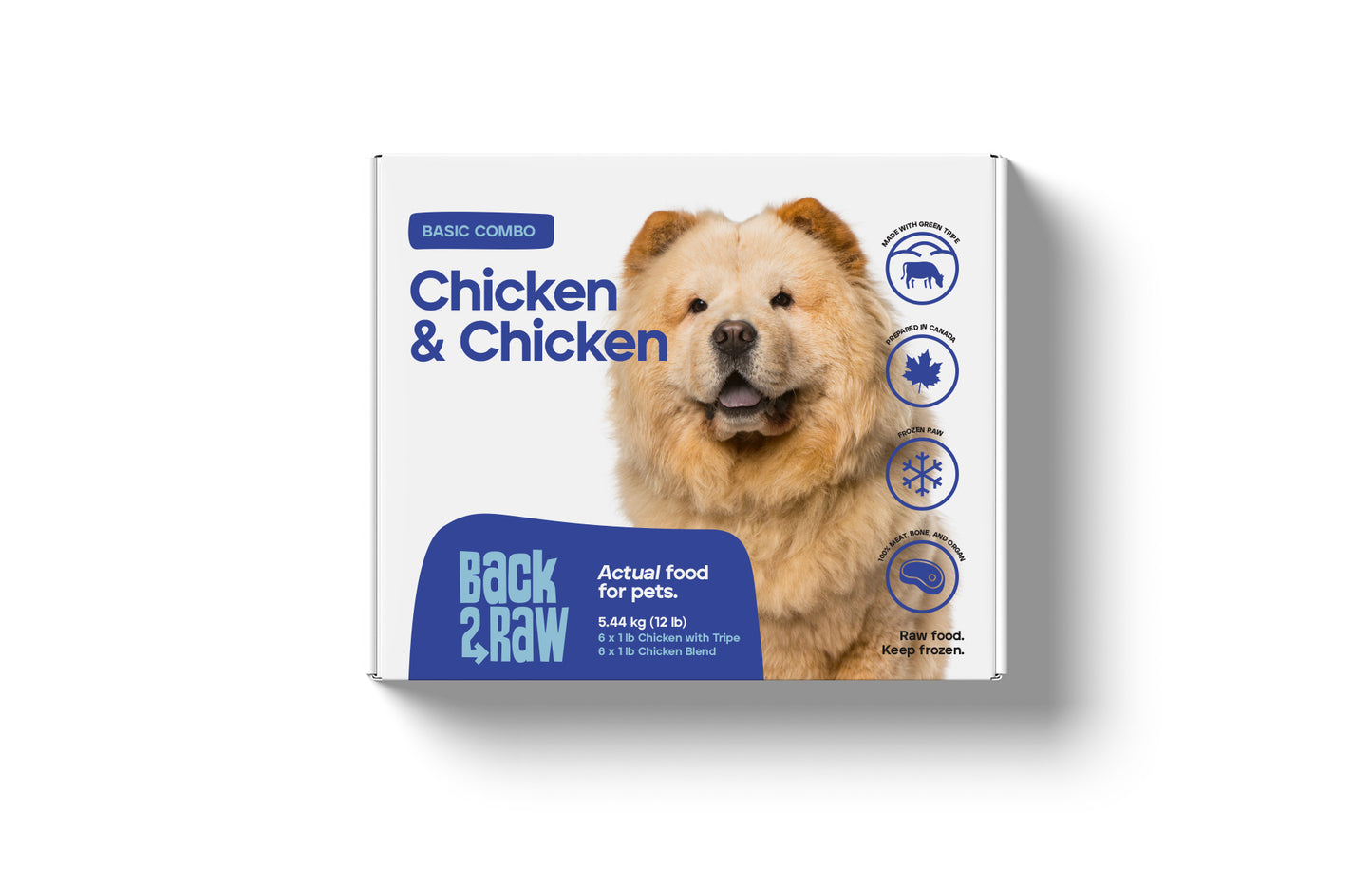 Back2Raw Dog Basic Chicken & Chicken Blend (12lb)