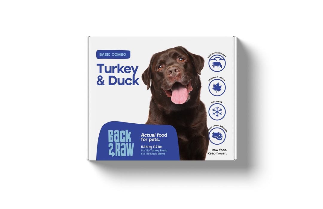 Back2Raw Dog Basic Turkey &amp; Duck Blend (12lb)