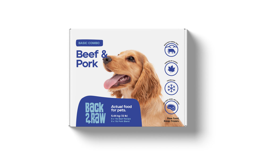 Back2Raw Dog Basic Beef &amp; Pork Blend (12lb)