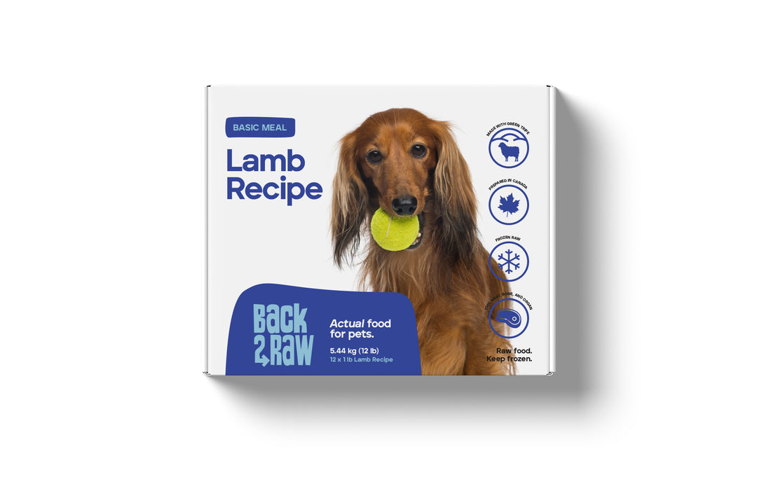 Back2Raw Dog Basic Lamb Recipe (12lb)