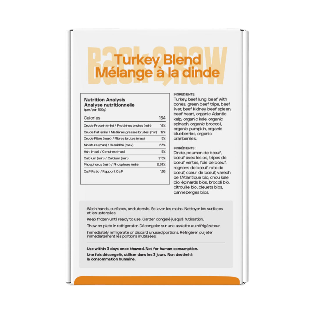 Back2Raw Dog Complete Turkey Blend (4lb)