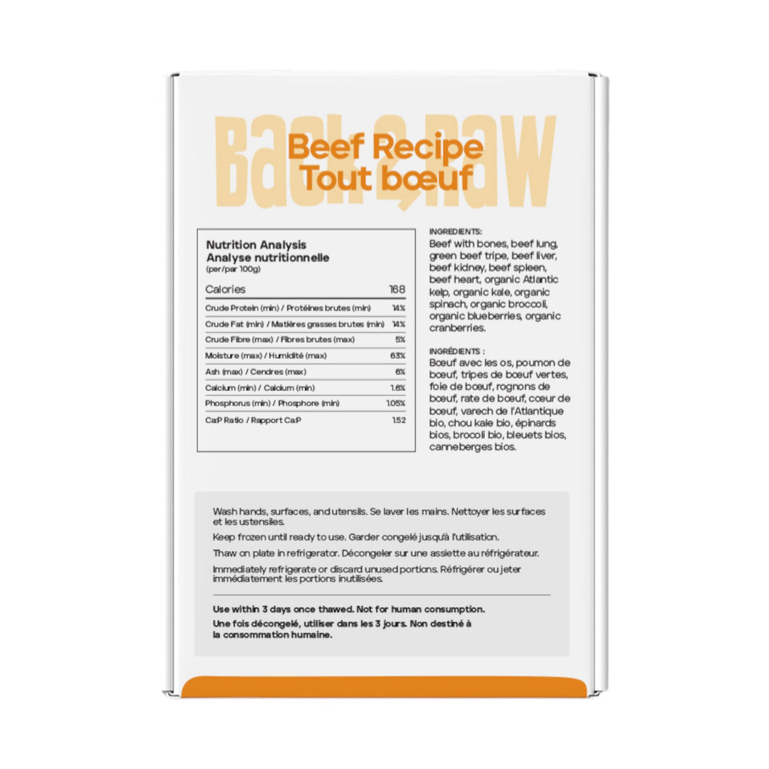 Back2Raw Dog Beef Complete Recipe (4lb)