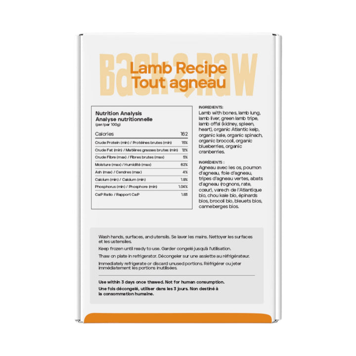 Back2Raw Dog Complete Lamb Recipe (4lb)