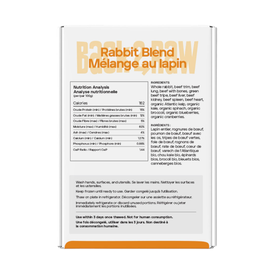 Back2Raw Dog Complete Rabbit Blend (4lb)