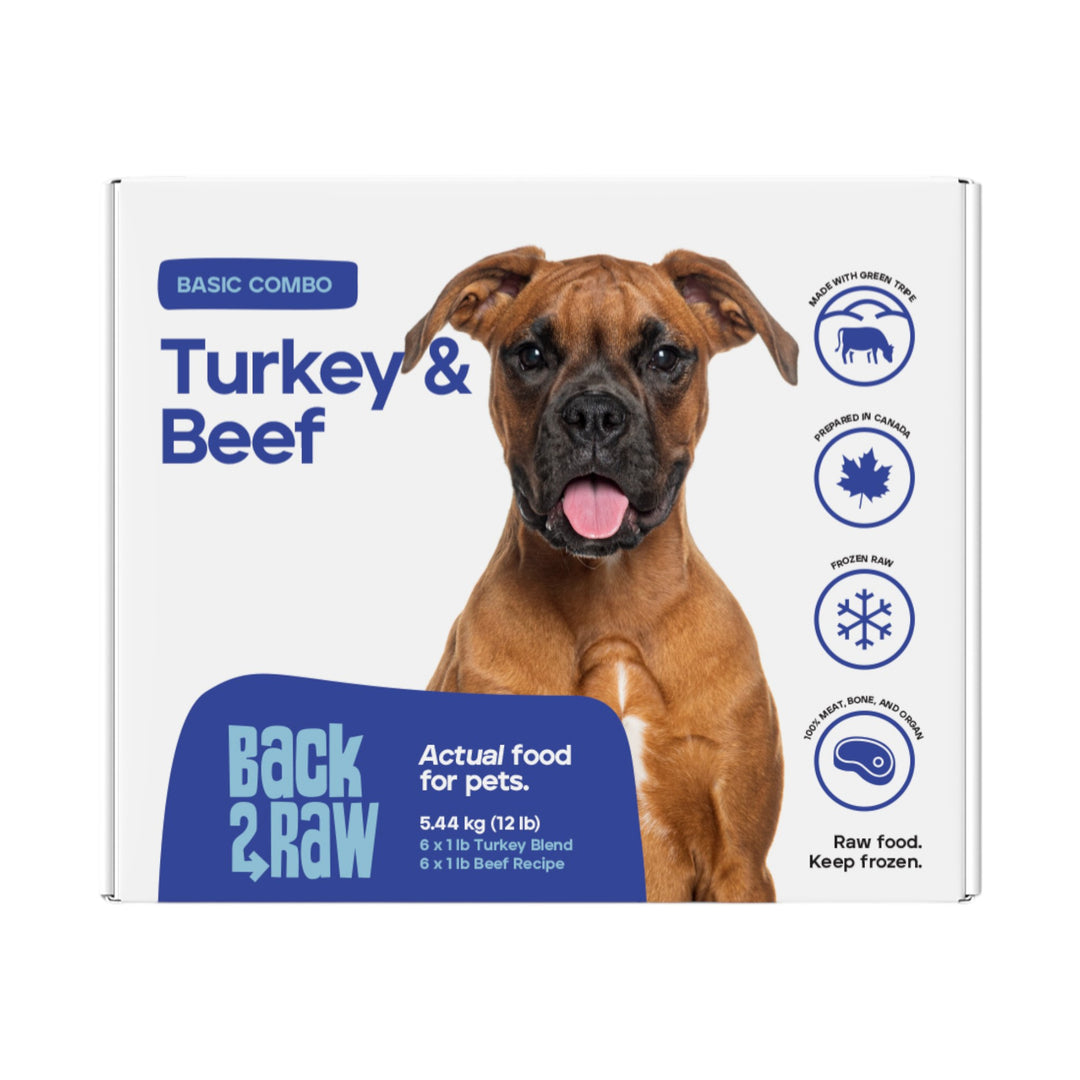Back2Raw Dog Basic Turkey &amp; Beef Blend (12lb)