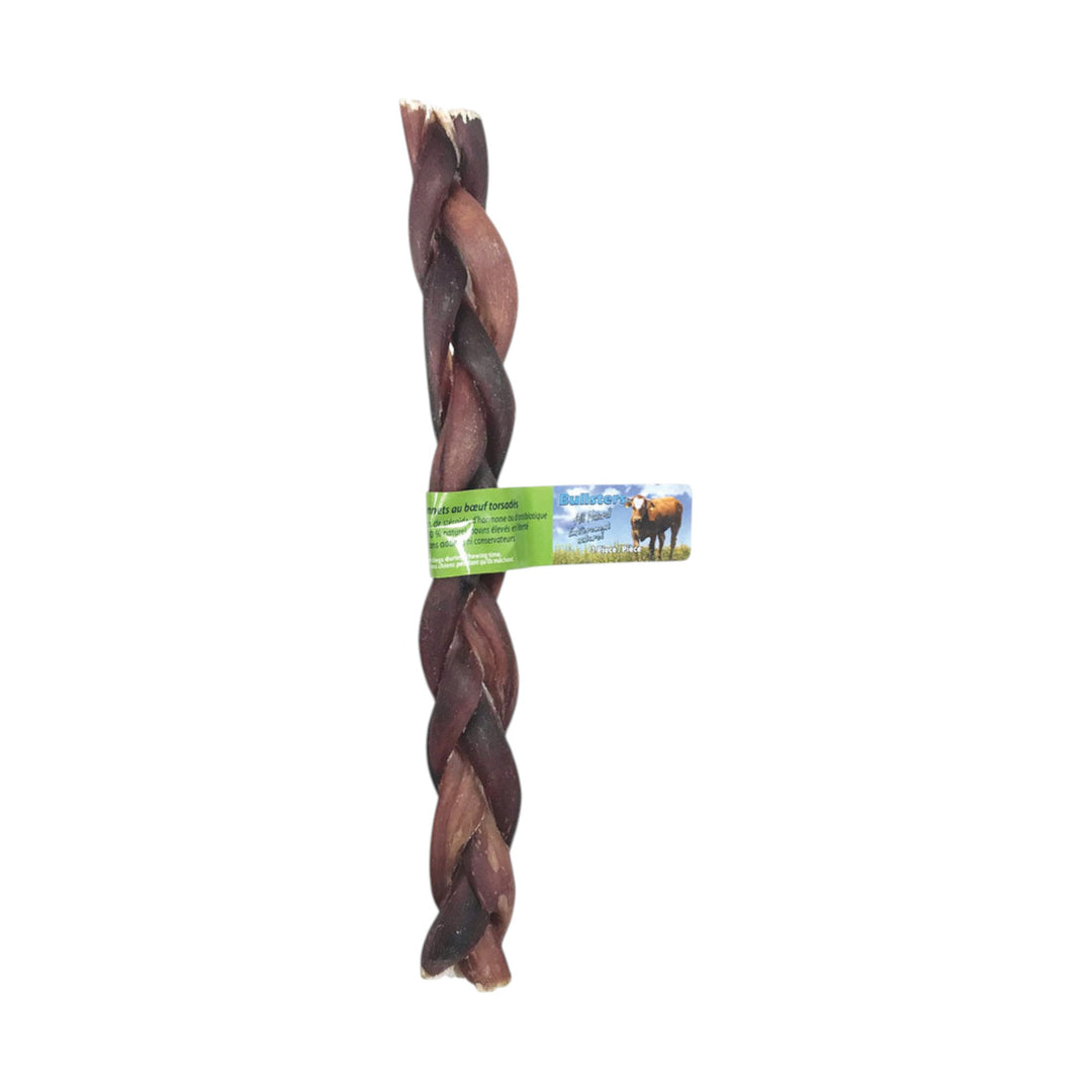 Bullsters Beef Bully Stick Braid 12"