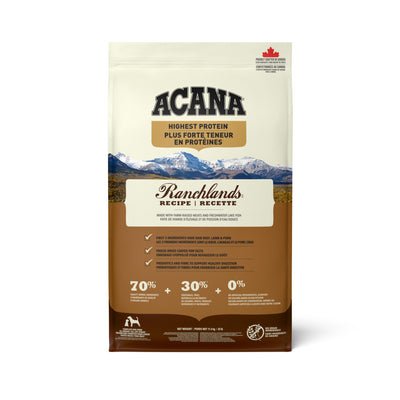 Acana Dog Highest Protein Ranchlands Recipe (11.4kg)