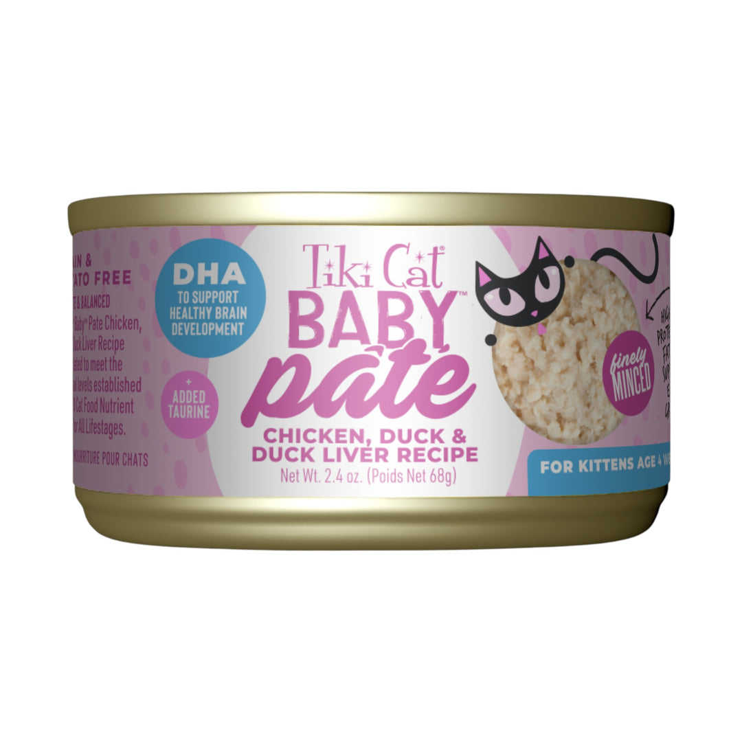Tiki Cat Baby Chicken, Duck &amp; Duck Liver Pate (2.4oz)
